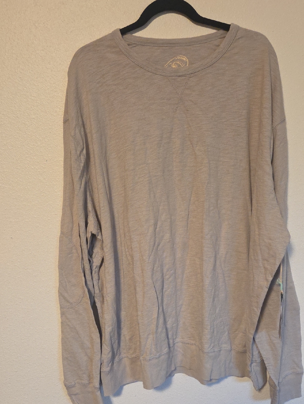 True Grit Men's Long-Sleeve Crewneck Shirt - Light Gray